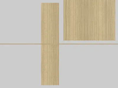 Modern Interior Wood Door - Real Wood UVW Maps - MUTE 4-1 - 4-1C 3D model