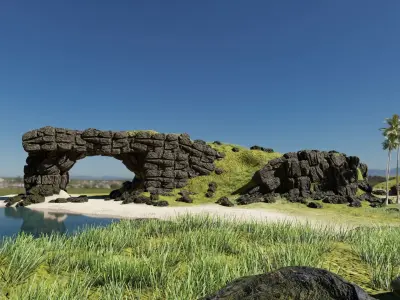 Beach Scene 3D model