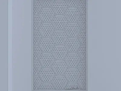 3d screen window Low-poly 3D model