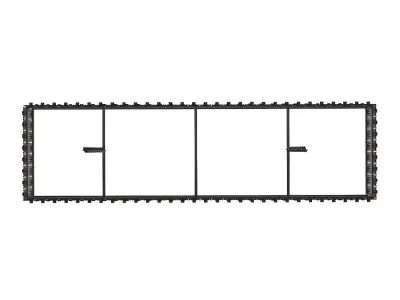 San Marco Rectangular Chandelier 54 in 3D model