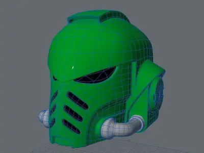 Primaris Marine helmet Low-poly 3D model