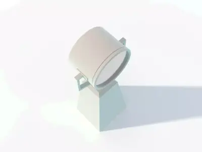Searchlight Projector for Ships and Tugs Low-poly 3D model