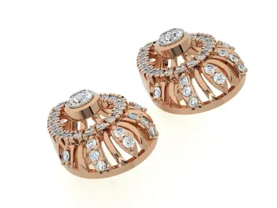 Light wt Pendant Earrings Set 3dm stl obj mtl gltf glb renders  3D print model