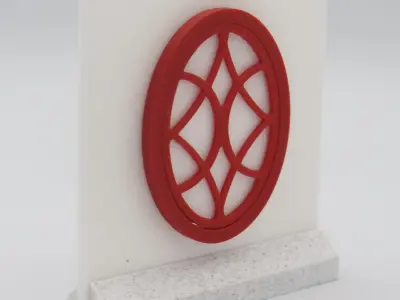 Functional Elipse window style 2  3D print model
