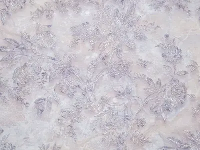 Muted Chinoiserie Floral Wallpaper Texture  Texture