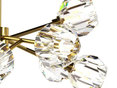 RH Chandelier Low-poly 3D model