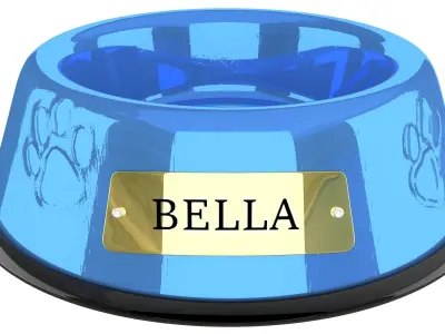 Large Bowl Sapphire Blue 3D model