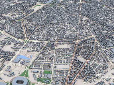 Bucuresti City Romania 3D model