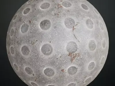 Shiny Worn Metal Studs PBR Seamless Texture