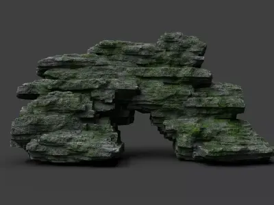 Rock 8-8 Low-poly 3D model