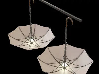 Light ceiling umbrella umbrella 3D model