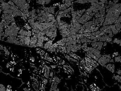 Hamburg Streets and Buildings 3D model