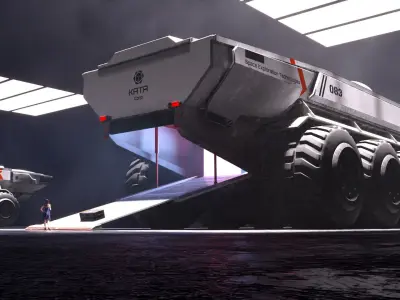 Space Truck 3D model