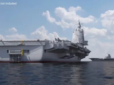  Aircraft Carrier Type 003 and MiG 29 Fighter Aircraft 