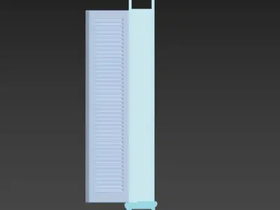 Window exterior ballon frame  Low-poly 3D model