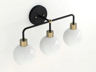 Shades of Light Young House Love Bubble Vanity Light 3 3D model