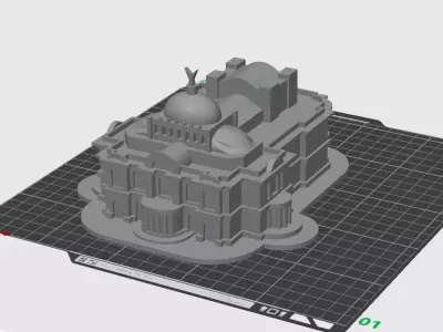 palacio de bellas artes 3D print model