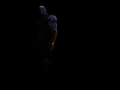 Thanos Low-poly 3D model