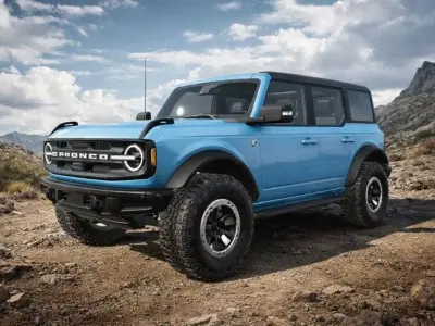 Ford Bronco rigged  Low-poly 3D model