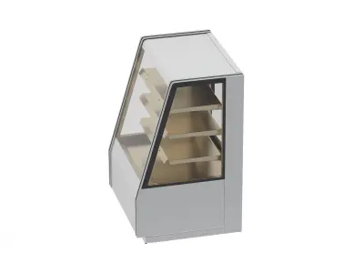 Refrigerated High Bakery Display Case 3D model