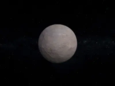 Dwarf Alien Planet or Moon 01 Low-poly 3D model