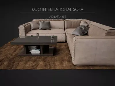 Sofa Soft - Koo International Sofa 06 3D model