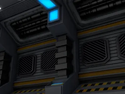 Sci Fi Corridor 3D model