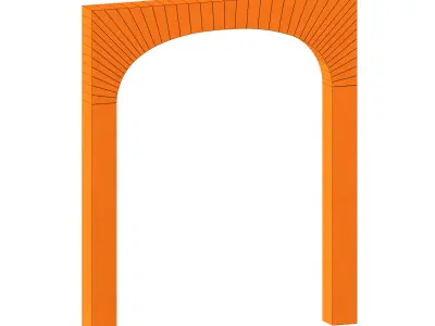 Set for creating arched structures 3D model