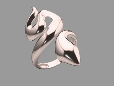 light weight snake ring 3D print model