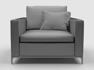 Sonder Living - Lauren Arm Chair - Nina Stone 3D model