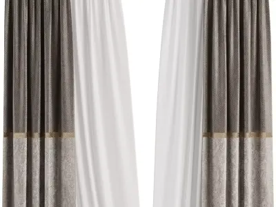 Curtain Set M25 3D model