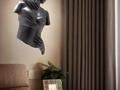 love wall lamp 3D print model