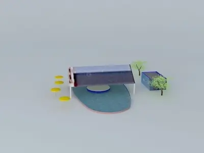 Dolphin Nursery SeaWorld Orlando 3D model