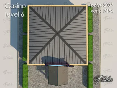 Casino Level Low-poly 3D model