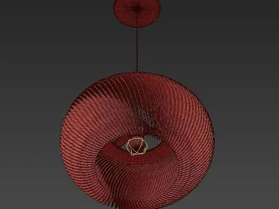TWIST pendant lamp with circular shape 3D model