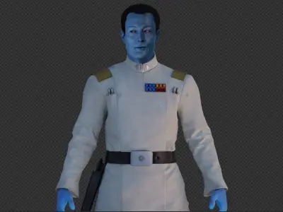 Grand Admiral Thrawn from Ahsoka Serie 3D model