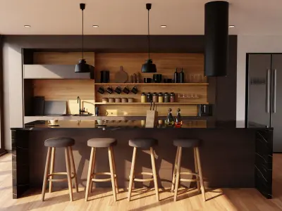 Kitchen interior  3D model