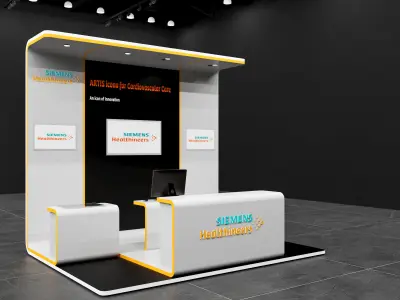 booth 3x4 3D model