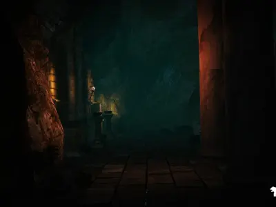 Fantasy Dungeon Low-poly 3D model