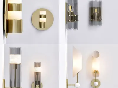Wall lamp 3D model 43
