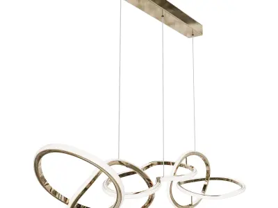 Flow pendant chandelier Garda Decor K2KML15105 3D model
