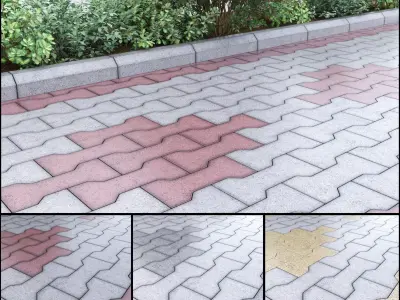 Paving Stone 01 3D model