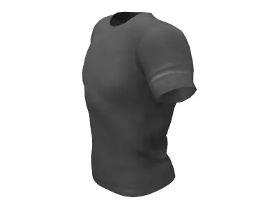 Mens Casual T-shirt Low-poly 3D model