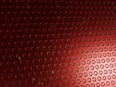 Rusty Red Corrugated Metal Grill PBR Seamless Texture