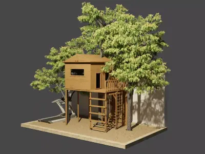 tree house Free 3D model