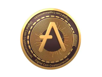 Aave Coin v2 001 3D model