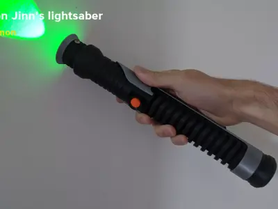 Qui-Gon Jinns lightsaber - Star Wars 3D print model