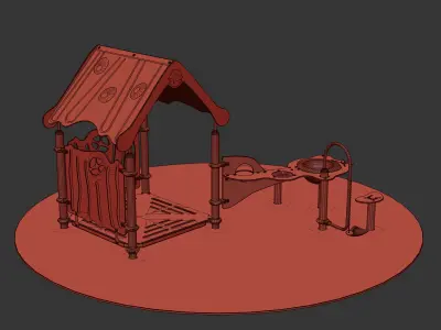 kids playground CAMELEO MAISONNETTE 1 AQUATIC JCA-0002 3D model