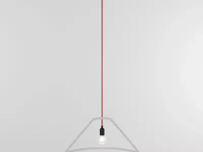 OUTLINER pendant light with cord 3D model