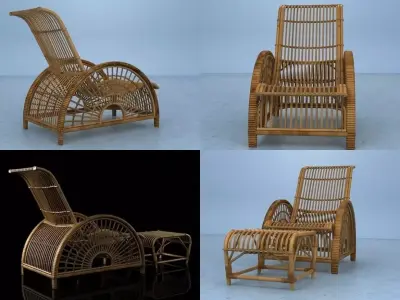 Forest Slug Chair 3D model